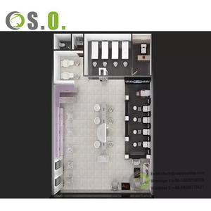 การออกแบบตกแต่งเฟอร์นิเจอร์สำหรับร้านตัดผมร้านแสดงวิกร้านเสริมสวยแบบทันสมัย - Product Image 6