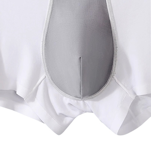 Venta al por mayor de alta calidad de tiro medio hombres Boxer ropa interior blanco sólido sin costuras Modal deporte Casual hombres calzoncillos y calzoncillos - Product Image 2