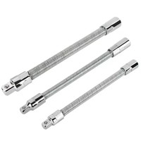 Adaptateur de rallonge flexible pour douilles 1/4 3/8 1/2, tête de conversion à arbre métallique, douille à couple élevé, ensemble d'outils à main