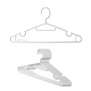 ANAX GRIPI Modern PP Plastic <b>Cloth</b> Garment Hanger Wrinkle Free Wardrobe Hanger with Side Notches Set of 6 - Product Image 3