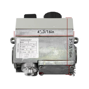 Vanne de régulation 0085AQ287 3/4 po pour gaz, cuisine commerciale, pneumatique, haute température - Product Image 1