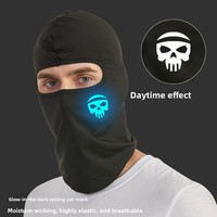 Máscara de Ciclismo Unisex para Exteriores, Cobertura Completa, Diseño Moderno Estampado, para Invierno, Playa y Viajes