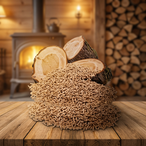 Meilleures granulés de bois de pin de haute qualité 6-8mm, marque personnalisée, origine Ukraine, abordables, briquettes en forme de bâton, sac de bois de chauffage - Product Image 2