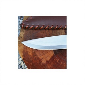 Cuchillos de Acero de Damasco Hechos a Mano con Mango de Cuerno de Ciervo, Cuchillo de Camping OEM, Cuchillos de Punta Caída de Grado Industrial en Venta - Product Image 5