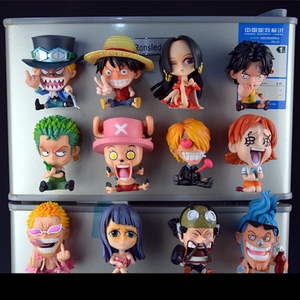 13 styles de figurines <span class=keywords><strong>manga</strong></span>, statue 1 PIECE <span class=keywords><strong>ZORO</strong></span> SANJI CHOPPER NAMI LUFFY SABO BOA, <span class=keywords><strong>figurine</strong></span> d'anime en PVC, autocollant magnétique pour réfrigérateur - Product Image 1