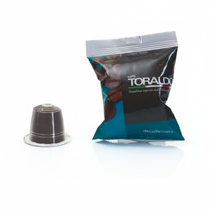 Toraldo 100 Capsule di Caffè Decaffeinato Compatibili con Nespresso, Set in Metallo e Foglio di Alluminio con Coperchio, 0,15g/Capsula - Product Image 2