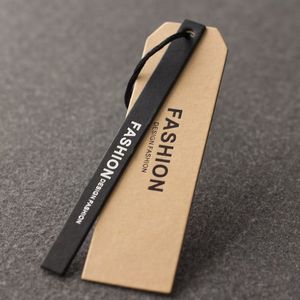 A simple and versatile new thickened beige card-style clothing hang <b>tag</b>, a disposable tamper-evident clothing label hang <b>tag</b> - Product Image 2