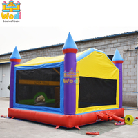 Château gonflable en PVC écologique sans plomb et non toxique de 0,55 mm, taille 4x4 m, sûr pour les jeux des enfants