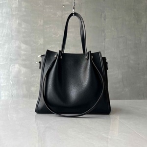 Wholesale Ladies Designer Cross-border Custom Pu Leather <b>Square</b> Shape Two Straps Tote Bags Button Closure Waterproof Durable TC - Product Image 3