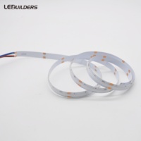 Bande LED COB RGB haute densité 6000K en cuivre DC24V 840LEDs/M Éclairage décoratif flexible IP20 CRI90 Contrôle par télécommande/WiFi/Application