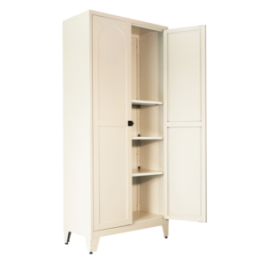 <span class=keywords><strong>Armoire</strong></span> de rangement moderne en métal blanc avec 5 étagères réglables, durable et écologique, pour chambre et salon, meubles de maison - Product Image 3