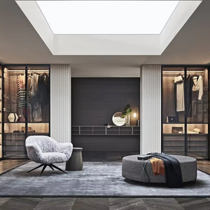 Ensemble de placard de chambre à coucher moderne et luxueux avec porte coulissante, écologique, sur mesure, mobilier haut de gamme pour la maison - Product Image 5