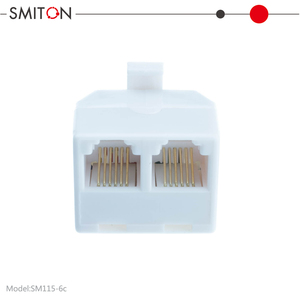 Adattatore RJ12 da 1 a 2 6P6C Duplex per Presa a Muro, <span class=keywords><strong>Splitter</strong></span> per Doppia Linea Telefonica - Product Image 4