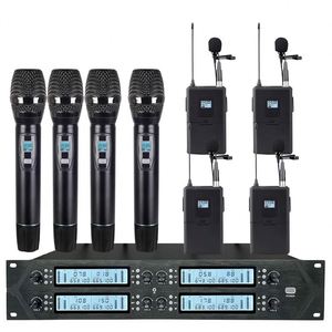 Micrófono inalámbrico Uhf Fm para <span class=keywords><strong>kareoke</strong></span>, micrófono inalámbrico de 8 canales, 2 uds., 2 uds. - Product Image 6