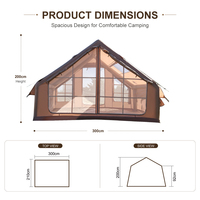 Tente gonflable portable imperméable quatre saisons pour le camping en plein air, les événements et les campings, avec installation facile
