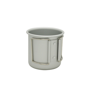 Tasse à café en aluminium DFC45 pour le camping avec poignées pliables, 250 ml, petite tasse ultralégère pour la randonnée et la cuisine en plein air - Product Image 1