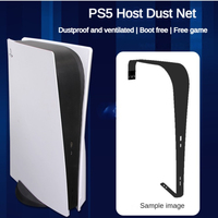 Protection de couverture centrale en fibre de carbone ABS étanche et anti-poussière pour console de jeu PS5