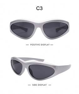 UV400レンズの周りにY2Kパンクスタイルラップ高級フルフレームスポーツ安全サングラス女性用 - Product Image 6