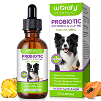 WORAFY Soutient la santé digestive 3-EN-1 Probiotiques Prébiotiques Enzymes Gut Health Pet Dog Probiotiques Supplément Drop