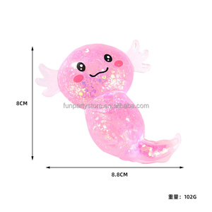 ของเล่นบีบลดความเครียดรูปอ็อกโซโลตล์น่ารัก ยืดหยุ่น นุ่มนิ่ม ช้าๆ แบบขายส่ง - Product Image 6