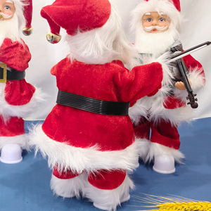 ตุ๊กตาซานตาคลอสไฟฟ้า 30 ซม. ของเล่นตุ๊กตาเสียงดนตรี ของตกแต่งคริสต์มาส ของขวัญสำหรับเด็ก - Product Image 2