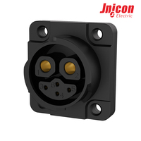 Ensemble de connecteurs d'alimentation et de signal M23 2+4 broches 50A 300V IP67, fiche circulaire à verrouillage par pression pour l'automatisation industrielle