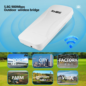 Meistverkaufter KuWFi Langstrecken-Drahtlosbrücke 24V 48V POE-Stromversorgung 3km WLAN-Repeater Extender Wireless Bridge für den Außenbereich - Product Image 4