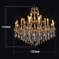 Lustre LED moderne de luxe en cristal doré de style farmhouse avec pendentif en cristal K9 pour salon, vintage, décoration intérieure