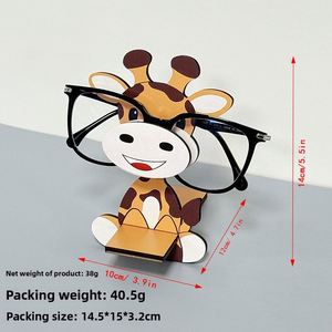 Wholesale Desk Organizer Wooden <b>Glasses</b> Stand Stylish Penguin/Sloth Ornament Ideal Office Gift for Coworkers Birthdays Presents - Product Image 3