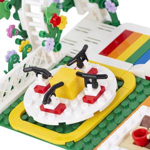 MOC4038 Série City - Modèle de scène de terrain de jeux avec bâtiments célèbres - Briques en plastique - Jeux de construction éducatifs DIY pour adolescents et adultes - Product Image 2