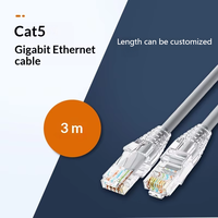 Cable de Red Gigabit Kneysum de Alta Velocidad CAT5/CAT5E, 8 Conductores, FTP, Cobre Puro Sólido, Personalizable, de 0.5m a 3m