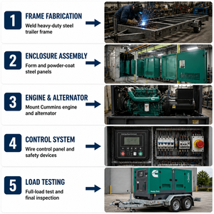 Générateur diesel silencieux Cummins Weichai 48 kW 60 kVA 66 kVA 52 kW 50 Hz triphasé 400/230 V pour applications hôtelières, résidentielles et scolaires, certifié ISO CE EPA - Product Image 5