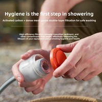 Nouvelle Douche Extérieure Éclairée Tout-en-un, Gadget de Bain Polyvalent pour Camping, Dortoir et Maison, Pommeau de Douche Électrique Mobile en ABS