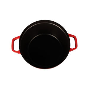 Fourniture d'usine Nouveau design de haute qualité en fonte émaillée personnalisable Casserole Marmite Poêle à frire Batterie de cuisine - Product Image 3