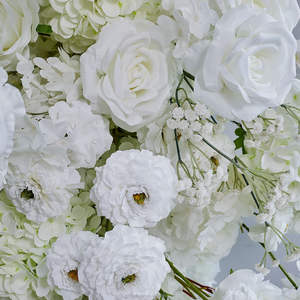 Arche de fleurs artificielles en soie en forme de U, motif fleurs de cerisier, hauteur 8 pieds, écologique, pour toile de <span class=keywords><strong>fond</strong></span> de scène de mariage - Product Image 6