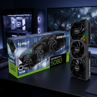 Nouvelle carte graphique PALIT RTX 5080 GamingPro 16 Go 256 bits GDDR7 30 Gbps PCI-E5.0 refroidie par ventilateur ARGB 360W DirectX 12 OpenGL 4.6 DP/ PC de bureau