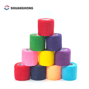 Bandages <span class=keywords><strong>auto</strong></span>-adhésifs personnalisés avec logo, bandages cohésifs, bandages pour chaussettes, bandages élastiques de sport, bandages de couleur unie - Product Image 1