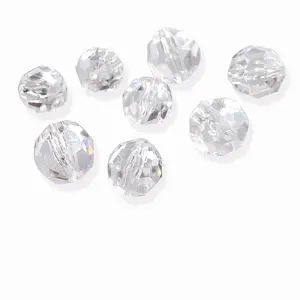 Wholesale 16mm 18mm Fashion Transparent Clear Crystal Round Glass Beads For Women Jewelry Making