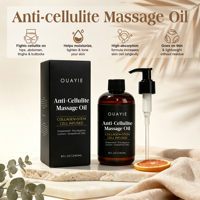 Huile de massage corporelle BLIW Private Label Collagène Brûleur de graisse Anti-cellulite Raffermissante et tonifiante de la peau