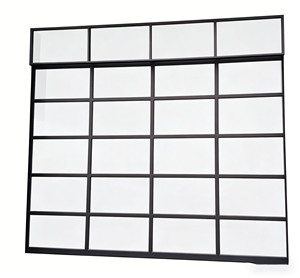 Porte de <span class=keywords><strong>garage</strong></span> en aluminium <span class=keywords><strong>à</strong></span> vue complète, panneau sandwich isolé, verre dépoli, usage résidentiel, haute qualité, coupe-vent, électrique - Product Image 1