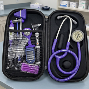 Hasni Surgical FH-767 Portable Manual Dual Head Medical Stethoscope Kit Otoscope CE Certified Class I Multifunctional Diagnostic - Product Image 3