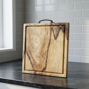 Tabla de Cortar de Madera Rectangular con Asa, Tabla Grande para Preparar Alimentos para el Hogar, Restaurantes y Servicios de Catering - Product Image 3