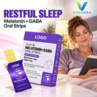 Complément de mélatonine à dissolution rapide sous forme de film oral pour améliorer le sommeil, la mémoire et favoriser un endormissement plus rapide, OEM ODM Halal Casher Sans sucre GMP