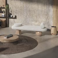 Bangku Kayu Solid Desain Modern Eropa dengan Penutup yang Dapat Dilepas untuk Sofa, Duduk, Kamar Tidur, Ujung Tempat Tidur, Ruang Tamu, Ruang Makan, Sekolah