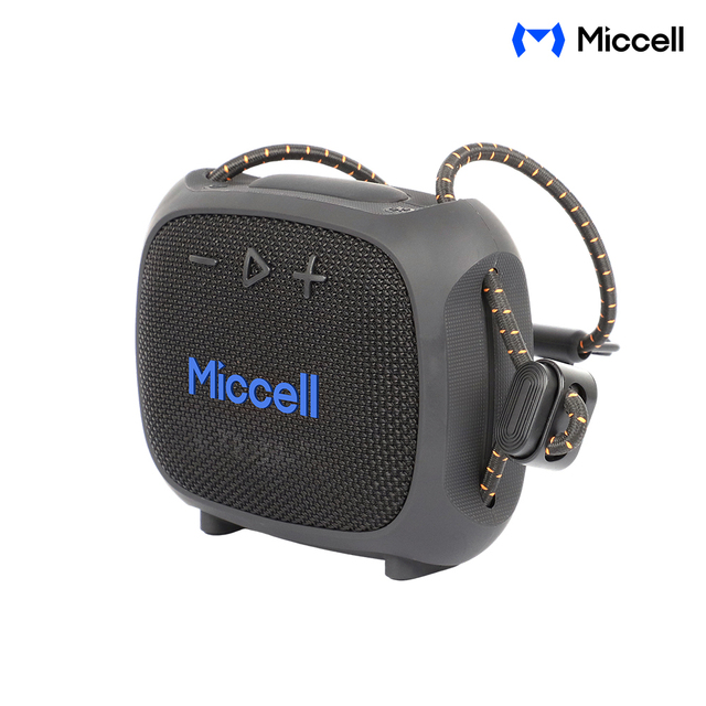 8W IPX5 Waterproof Portable Speaker with RGB Light & Lanyard Mini Wireless Outdoor Speaker for Cycling Camping Hiking