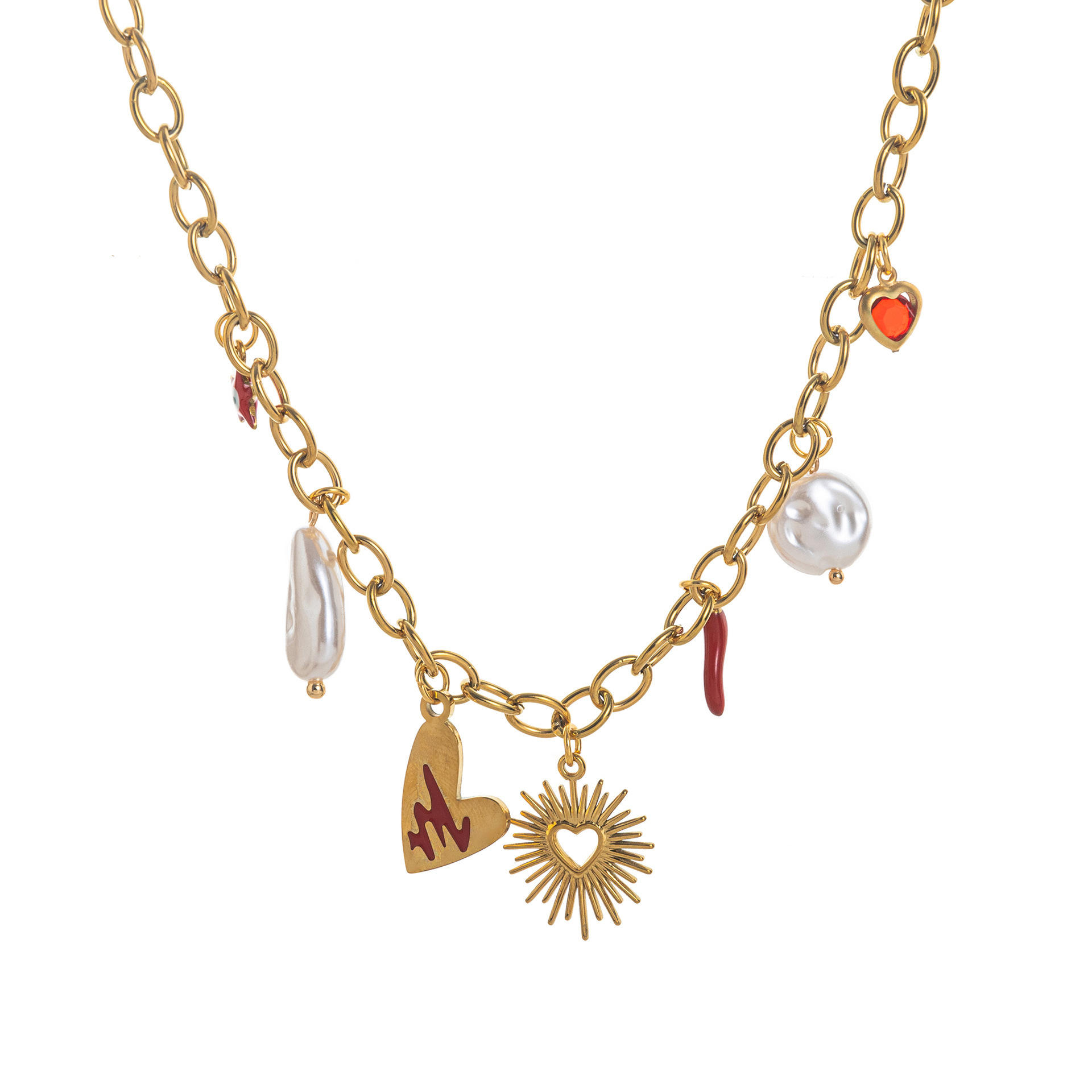 Coeur de rayon rouge