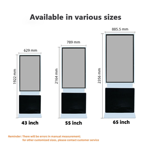 Rotating LCD 55 Inch Floor Standing Android WiFi Advertising Player <strong>Graphics</strong> for Elevator Airport Exhibition Hall Use IP55 Rated - Product Image 5