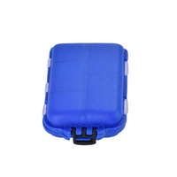 Boîte de Rangement de Pêche Étanche Multifonctionnelle en Plastique Miniatura pour Appâts et Hameçons, Petite Boîte à Matériel de Pêche en Gros