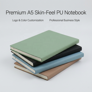 Diario in Pelle PU A5 Personalizzato, Quaderno con Copertina Morbida <span class=keywords><strong>e</strong></span> Rilegatura a Colla, Agenda da Viaggio in Pelle Vegana per <span class=keywords><strong>Studenti</strong></span> <span class=keywords><strong>e</strong></span> Ufficio - Product Image 1