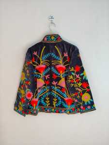 Handmade <b>Velvet</b> Suzani <b>Jacket</b> Ethnic Handcrafted Embroidery Boho Winter Coat nArtistic Festival Wear <b>Women</b> suzani <b>jacket</b> - Product Image 6